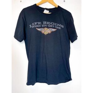 Harley Davidson‎ Motorcycles Black T Shirt Medium